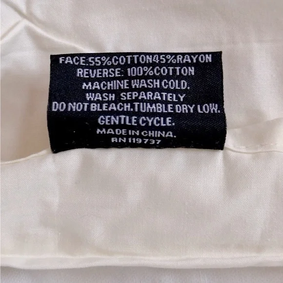 TAHARI King Size Pillow Shams - Velvet Neutral Chinoiserie Paisley Damask - Picture 13 of 13